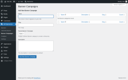 Page screenshot: WP Bannerize → Banner Campaigns
