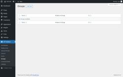 Page screenshot: WP Mailster → Groups