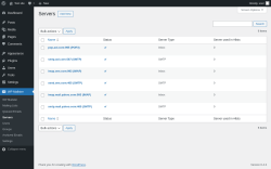Page screenshot: WP Mailster → Servers