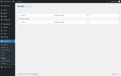Page screenshot: WP Mailster → Groups