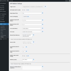 Page screenshot: WP Mailster → Settings