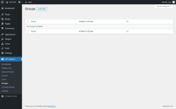 Page screenshot: WP Mailster → Groups