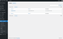 Page screenshot: WP Mailster → Users