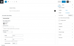 Page screenshot: Add New Post ‹ Test site — WordPress