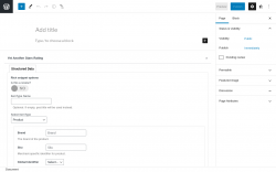 Page screenshot: Add New Page ‹ Test site — WordPress