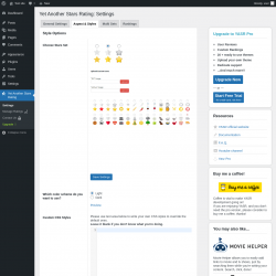 Page screenshot: Yet Another Stars Rating → 
            Aspect & Styles        