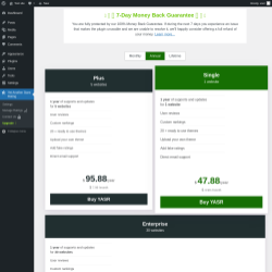 Page screenshot: Yet Another Stars Rating → Upgrade  ➤