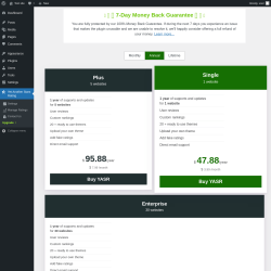 Page screenshot: Yet Another Stars Rating → Upgrade  ➤