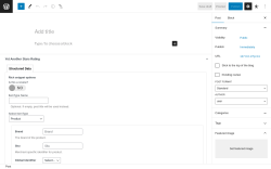 Page screenshot: Add New Post ‹ Test site — WordPress