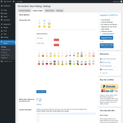 Page screenshot: Yet Another Stars Rating → 
                Aspect & Styles            