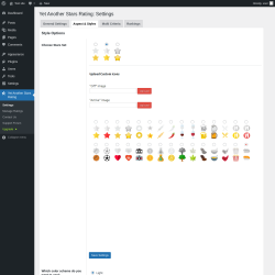 Page screenshot: Yet Another Stars Rating → 
                Aspect & Styles            