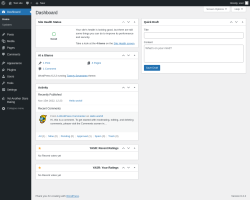 Page screenshot: Dashboard ‹ Test site — WordPress