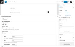 Page screenshot: Add New Post ‹ Test site — WordPress