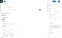 Page screenshot: Add New Page ‹ Test site — WordPress
