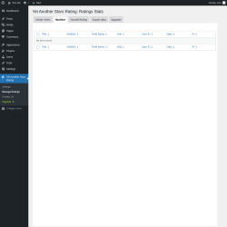Page screenshot: Yet Another Stars Rating → Manage Ratings → 
                MultiSet            