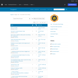 Page screenshot: Yet Another Stars Rating → Support Forum
