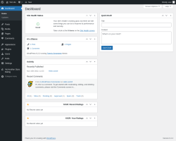 Page screenshot: Dashboard ‹ Test site — WordPress