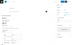 Page screenshot: Add New Page ‹ Test site — WordPress